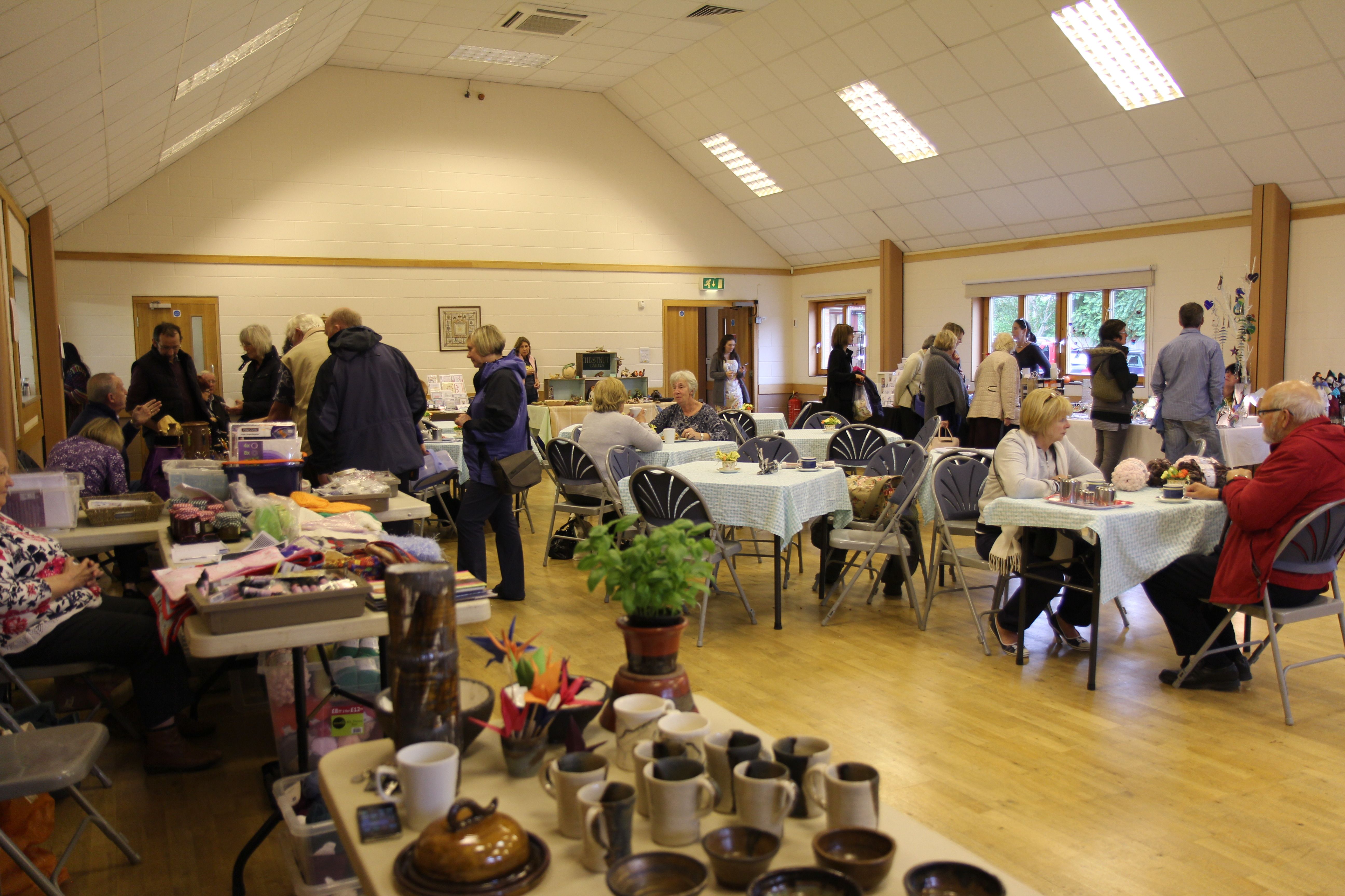 Kings Sutton Village Hall being used for Arts & Crafts Exhibition